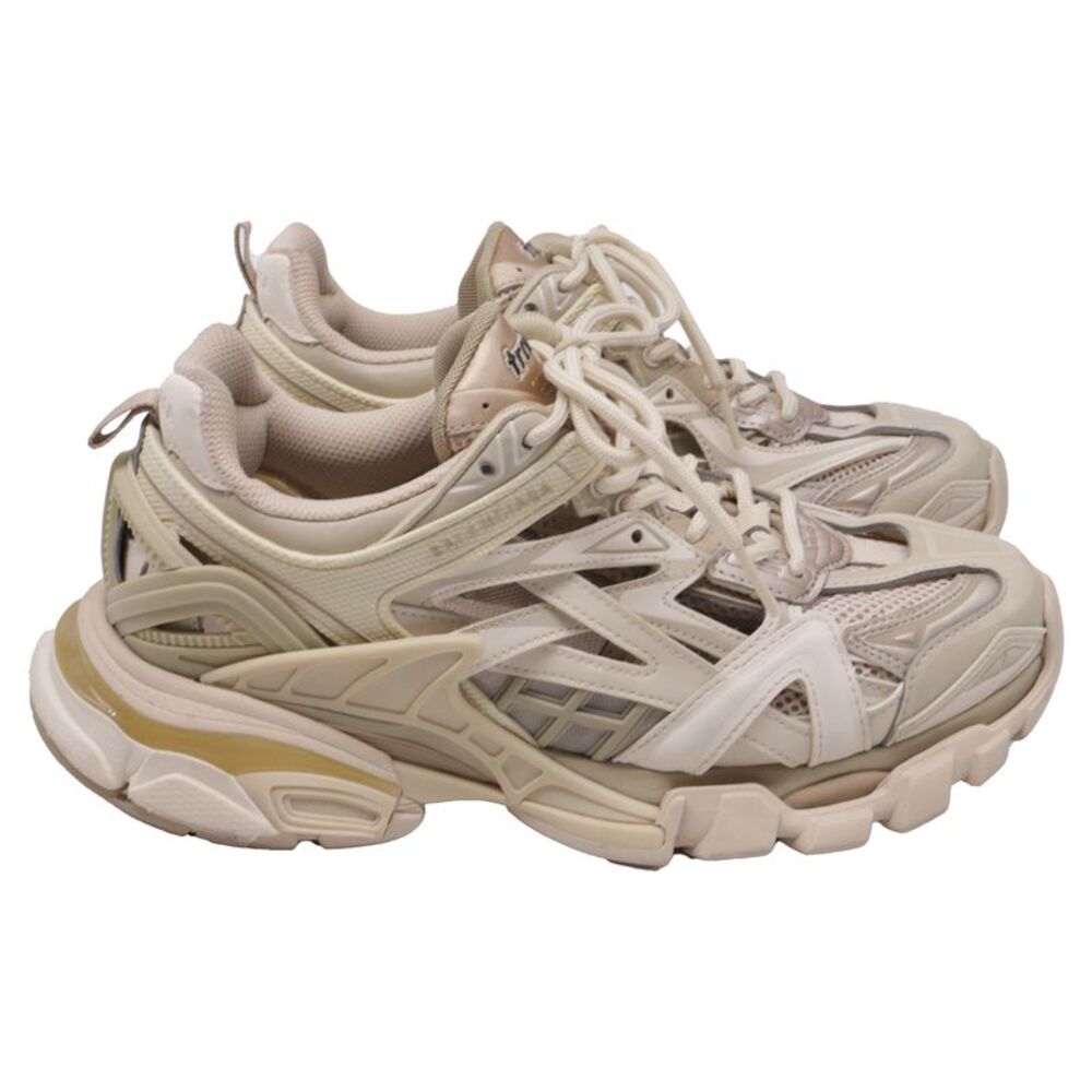 Balenciaga Track Sneakers in Ecru Polyurethane